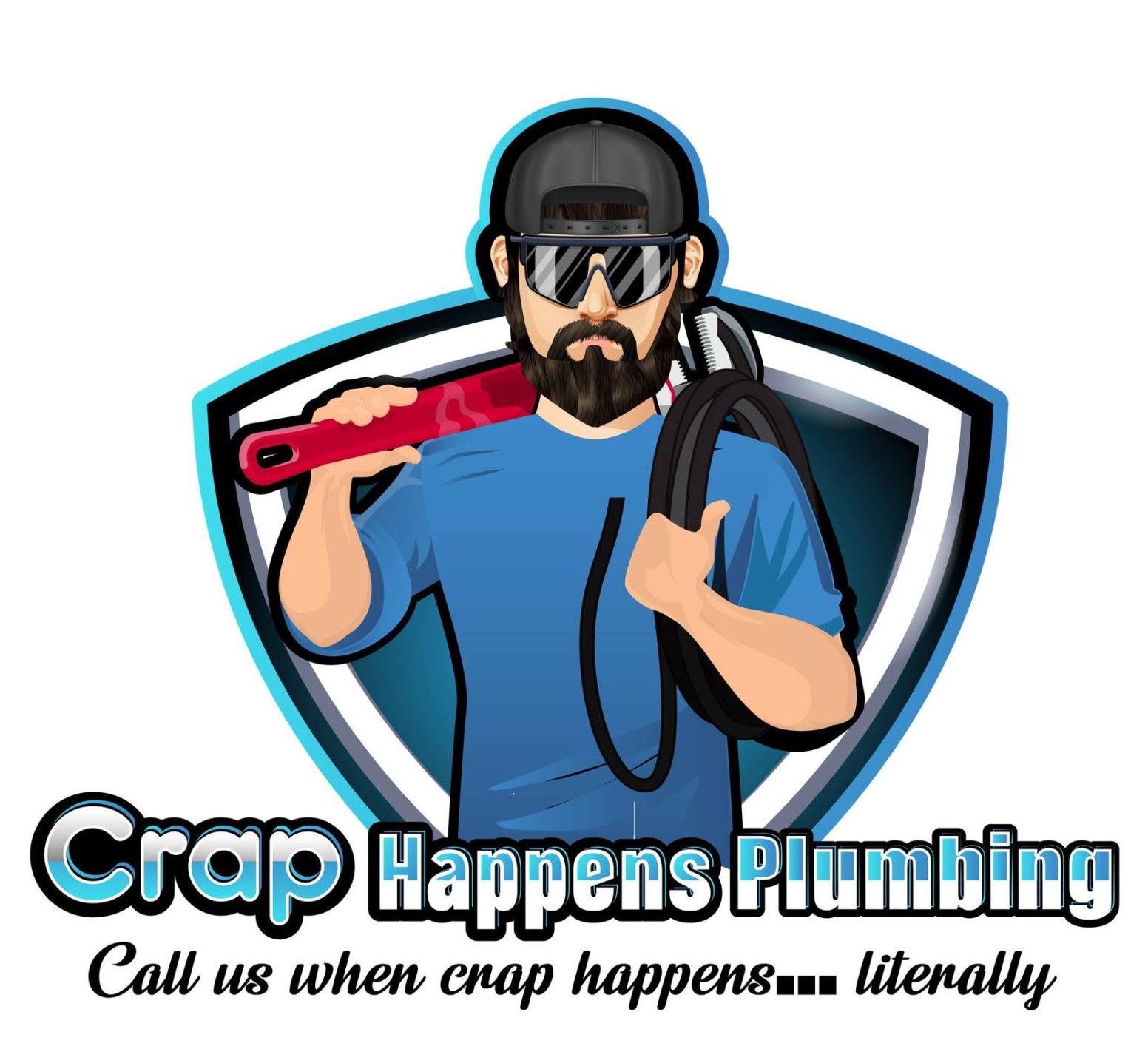 Image of Crap Happens Plumbing's logo.